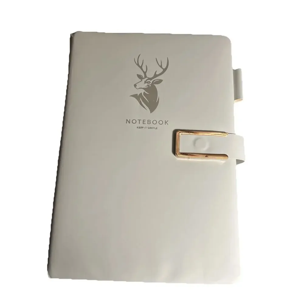 360 Page Premium Leather Journal/Notebook w/Pen Insert, Blue Open Box No Pen/Mkr